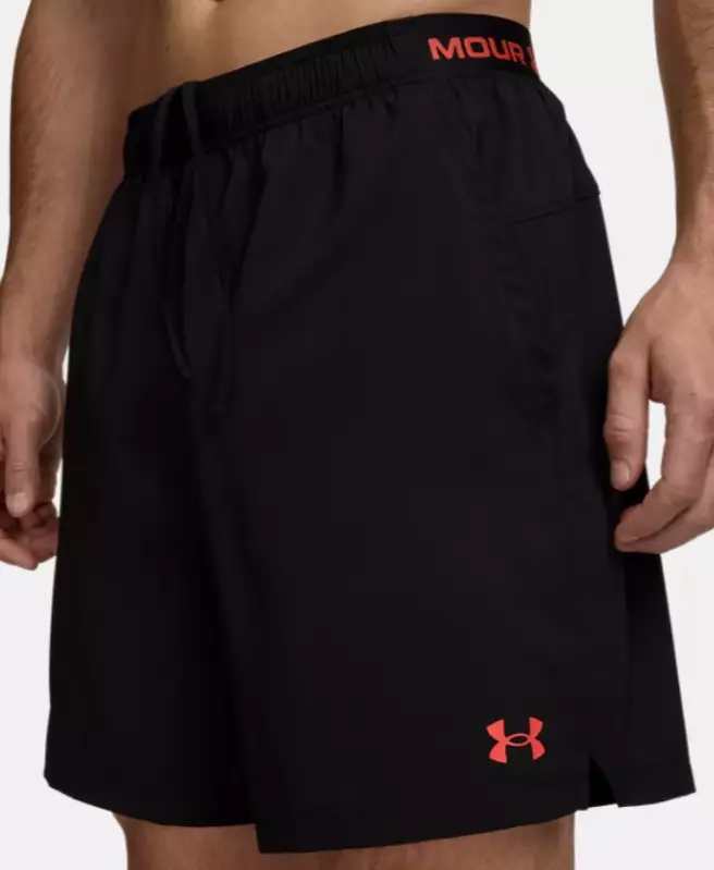 Under Armour Vanish Woven Short miesten treenishortsit musta/punainen - Miesten treenivaatteet - 6009865-008 - 1