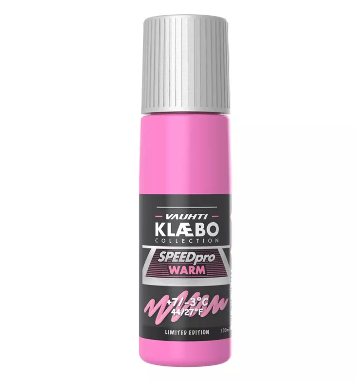 Vauhti Klaebo Speed Pro Warm luistoneste 100ml +7..-3 - Luistonesteet - 6419696096718 - 1
