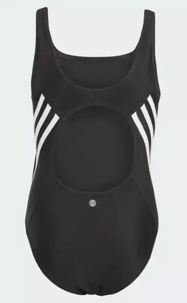 Adidas 3S Swimsuit lasten uimapuku musta/valkoinen - Lasten uima-asut ja uimahousut - IB6009 - 2