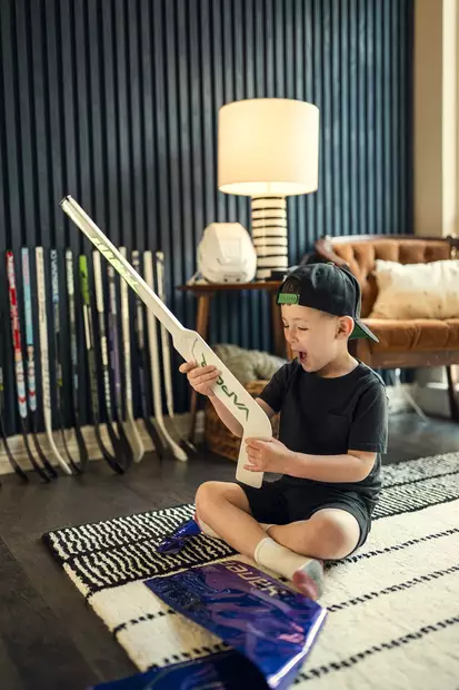 Bauer Mystery Mini Goalie Stick 2025 - Jääkiekkomailat YTH Flex 10-35 - 688698749 - 2