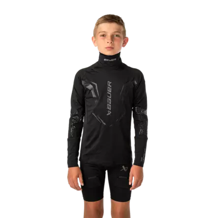 Bauer Performance Pro Neckwrist Protect JR aluspaita Aluspaita jääkiekkoon, jossa valmiiksi integroituna kaulasuoja ja ranneviiltosuojat - Suojavarusteet jääkiekkoon - 41-41-68869879219 - 1