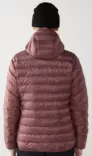 Haglöfs Särna Mimic Hood naisten kevytvanutakki misty mauve - Naisten takit ja puvut - 73188420599 - 2
