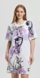 Luhta Eurajoki naisten kesämekko valkoinen/violetti - Naisten shortsit, caprit ja hameet - 64385944589 - 1