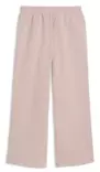 Puma ESS Cat Comfort Wide Leg pants naisten collegehousut vaalea roosa - Naisten urheiluhousut - 692919-89 - 1