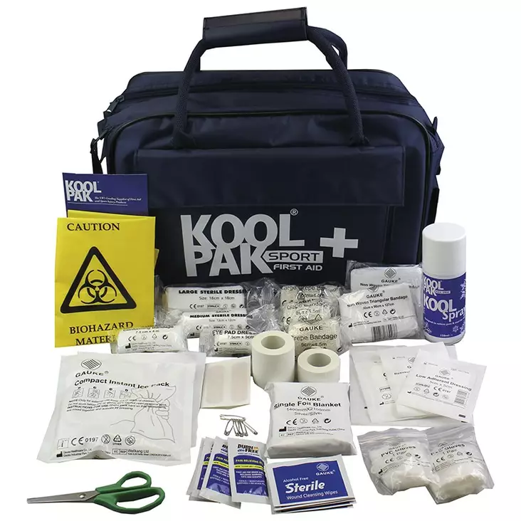 Koolpak Ensiapulaukku suuri + sisältö - Tuet ja lihashuoltotarvikkeet - 5026448001848 - 1