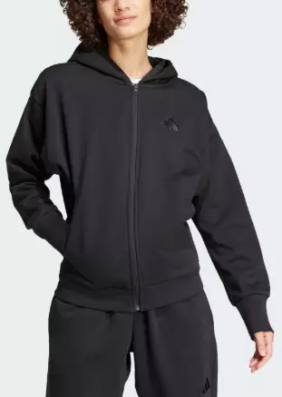 Adidas All SZN FZ Hoodie naisten hupparitakki musta - Naisten urheilupaidat ja hupparit - IX3809 - 1