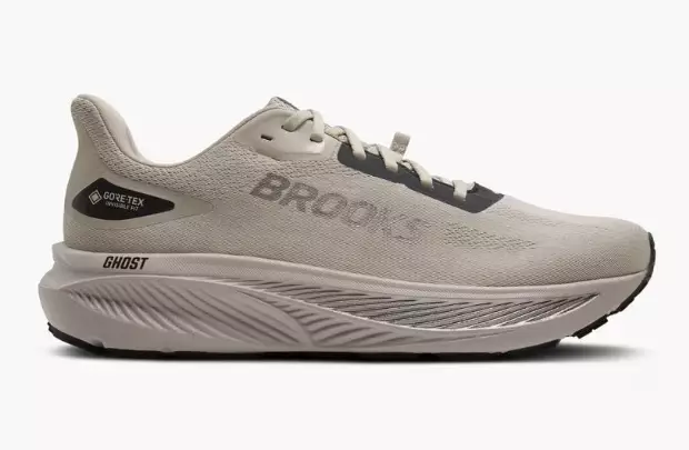 Brooks Ghost 18 GTX juoksukengät vaaleanharmaa - Miesten juoksukengät - 1953948839 - 1