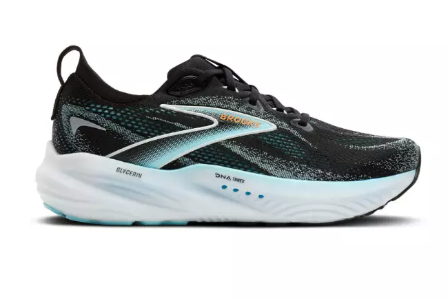 Brooks Glycerin 22 juoksukengät musta/vaaleansininen - Miesten juoksukengät - 1953946769 - 1