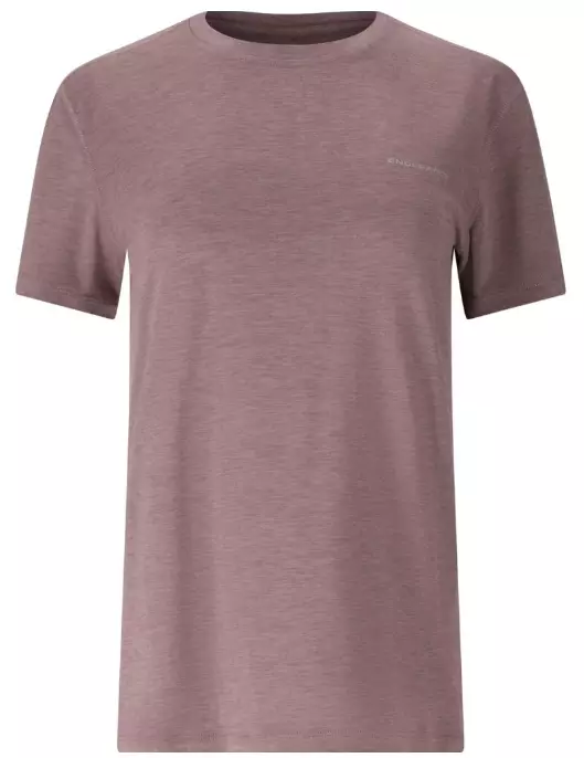 Endurance Alvaly Melange S/S Tee naisten treenipaita meleerattu moonscape - Naisten treenivaatteet - E243392-4419 - 1