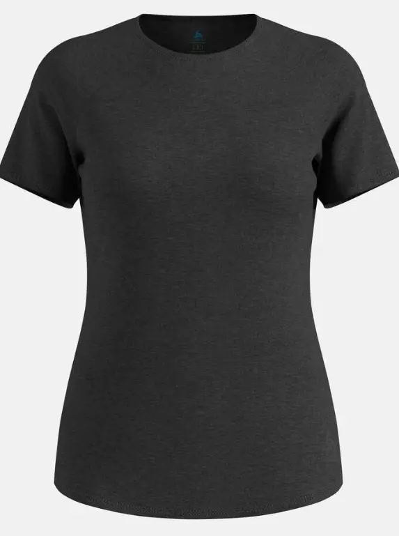 Odlo Essential 365 T-Shirt naisten treenipaita meleerattu musta - Naisten treenivaatteet - 76113661719 - 1