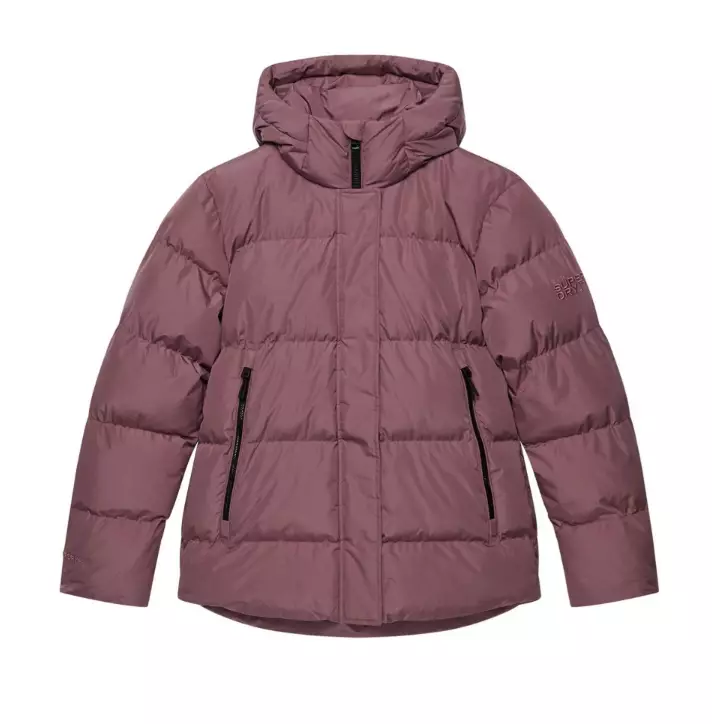 Superdry Hooded 5 Baffle Sports Puffer naisten talvitakki purple - Naisten takit ja puvut - 506363441229 - 1