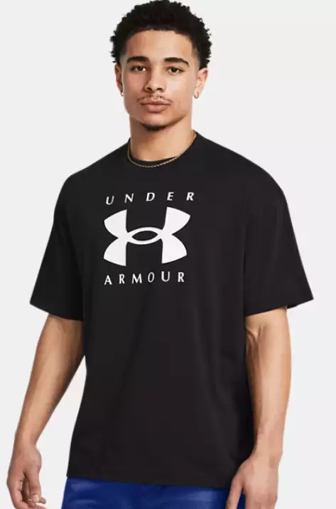 Under Armour HW Branded SS miesten treenipaita musta - Miesten treenivaatteet - 1977780809 - 1