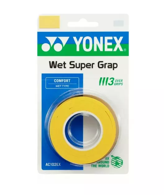 Yonex Wet Super Grap mailagrippi 3kpl ke - Sulkapallo - 4930379385049 - 1