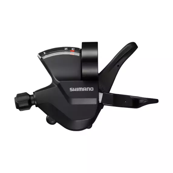 Shimano Vaihdevipu SL-M315-L 3-vaihteinen RAPIDFIRE PLUS kiinnityspanta optisella vaihdenäytöllä - Pyörän vaihteisto - ESLM315LB - 1