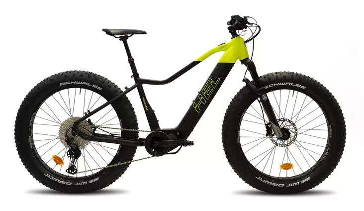Helkama FE12S jousto E7000 sähkö Fatbike musta - Sähkömaastopyörät - HFE1215S-MK-C - 1