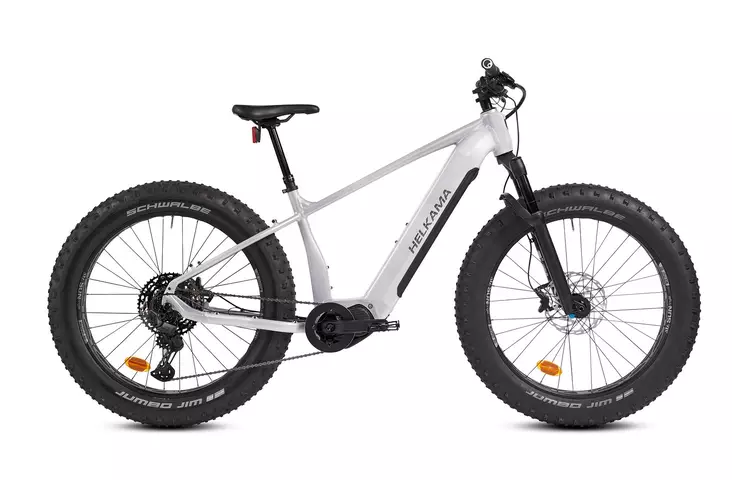 Helkama FE12v sähköFatbike valkokulta - Sähkömaastopyörät - HFE127VKC - 1