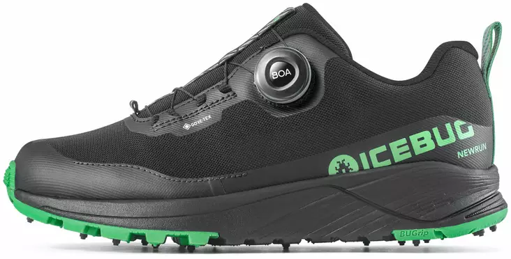 IceBug Newrun M BuGrip GTX BOA nastakengät musta/vihreä - Miesten talvikengät ja nastakengät - G18003-9D - 1