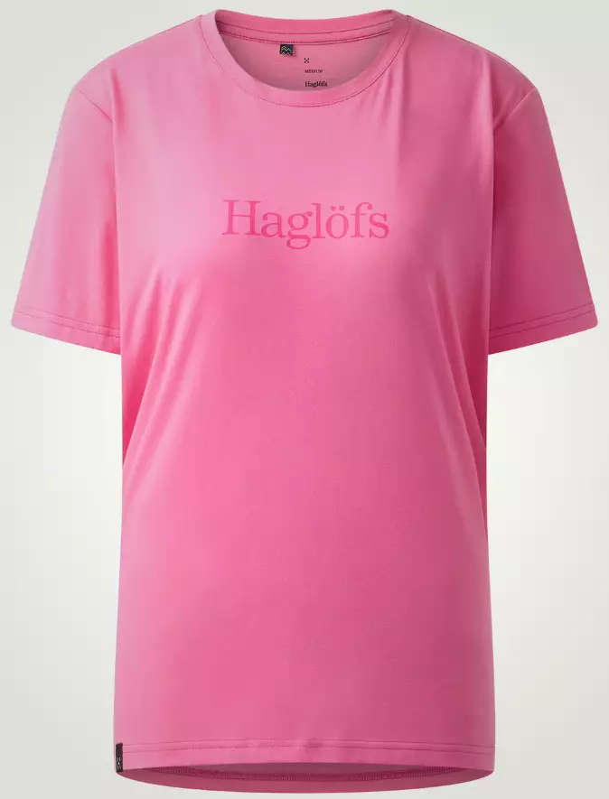 Haglöfs Outsiders Tee naisten t-paita pinkki - Naisten t-paidat ja topit - 607664-5UG - 1